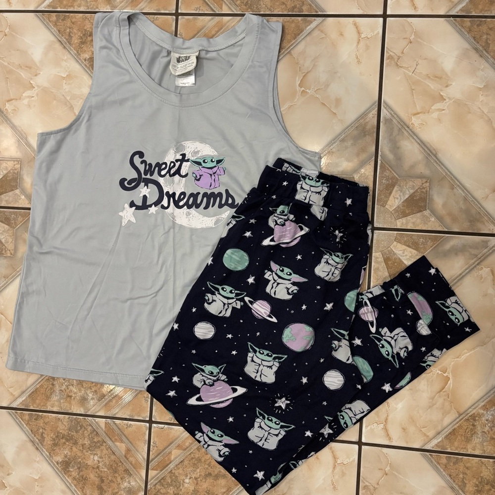 Sweet Dreams Baby Yoda Pajama Set